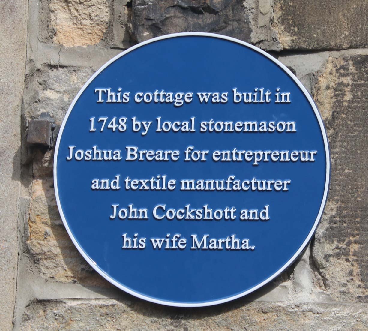 Plaque 8 John Cockshott, 88 Main Street